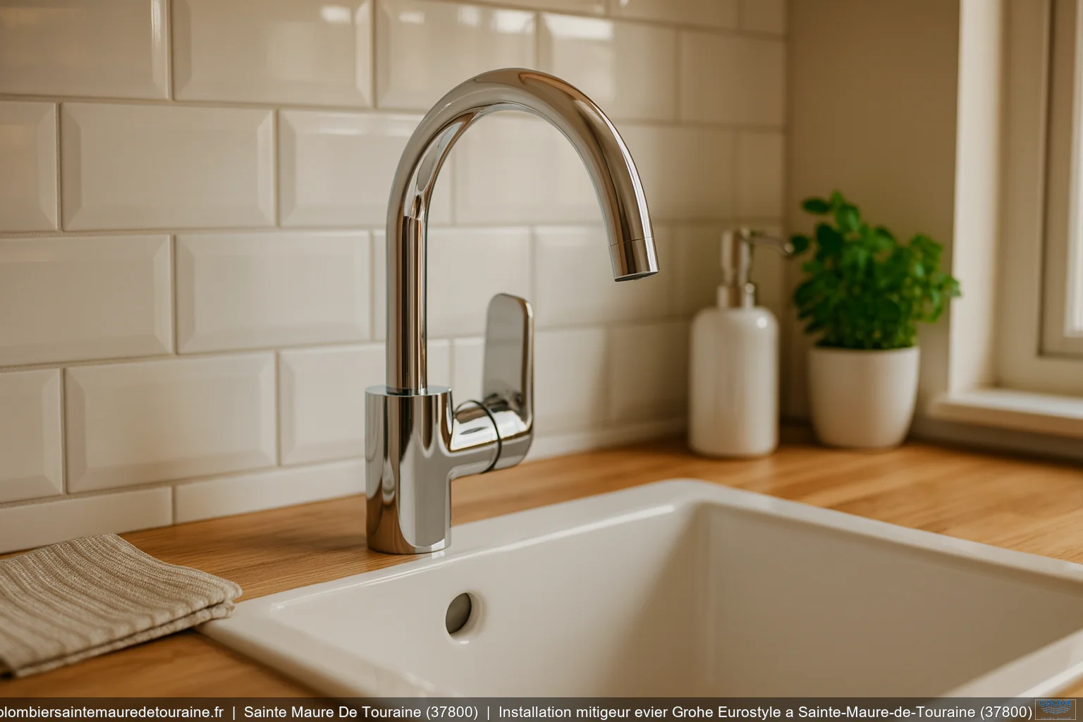 Installation mitigeur evier Grohe Eurostyle a Sainte-Maure-de-Touraine (37800)