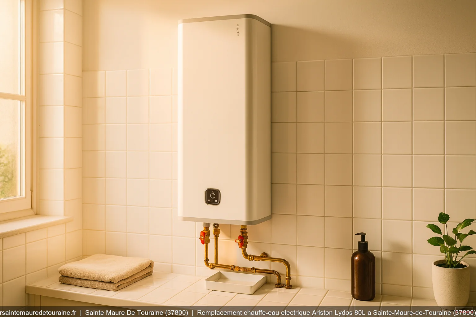 Remplacement chauffe-eau electrique Ariston Lydos 80L a Sainte-Maure-de-Touraine (37800)